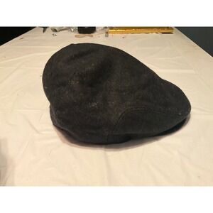 BOTVELA Classic Wool Blend Flat Cap Charcoal Gray Size M